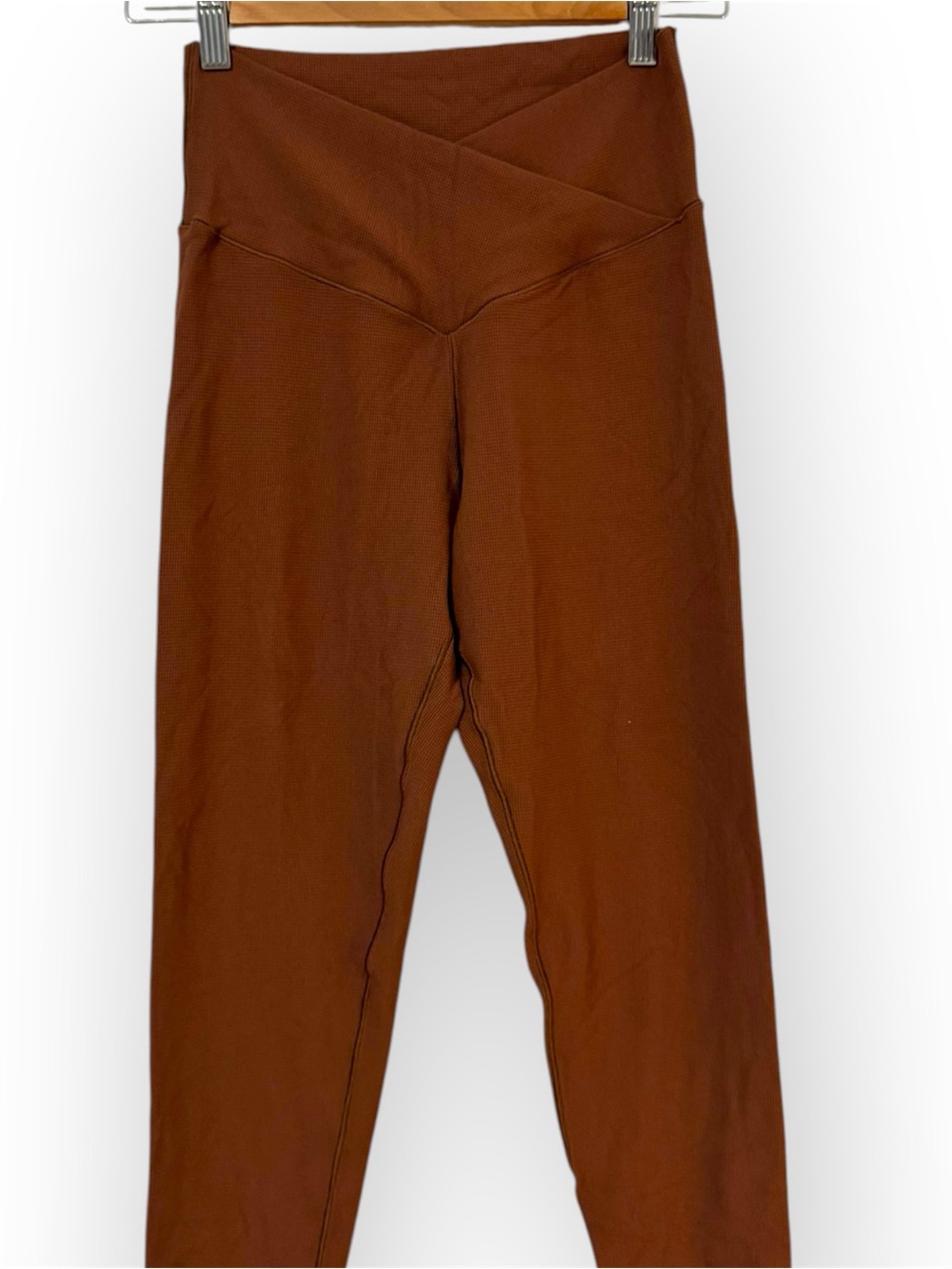 aerie High-Rise Crossover Leggings - Rust Brown